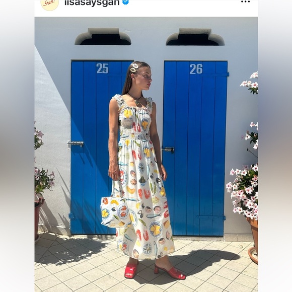 Lisa Says Gah Annie Dress in Tapas print - Picture 6 of 7